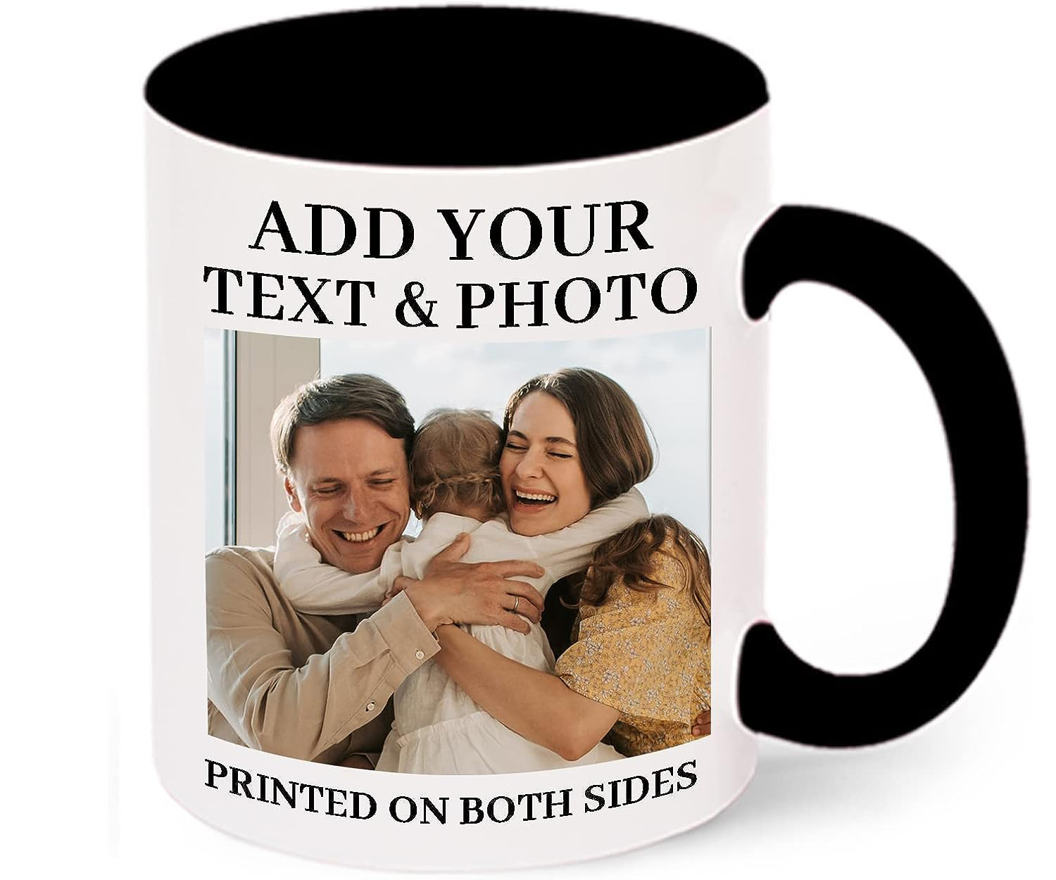 Custom-Heat-Sensitive-Mugs Personalized Color Changing Coffee Mugs Dia 8.2cm x height 9.6cm Add Your Text and Photos,Custom Photo Gift for Mom,Father And Mother Day Present Customized Picture Magic Coffee Mug Cup